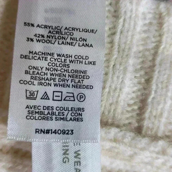 Loft Striped Modern Poncho NWT New Womens Size M L - Picture 13 of 15